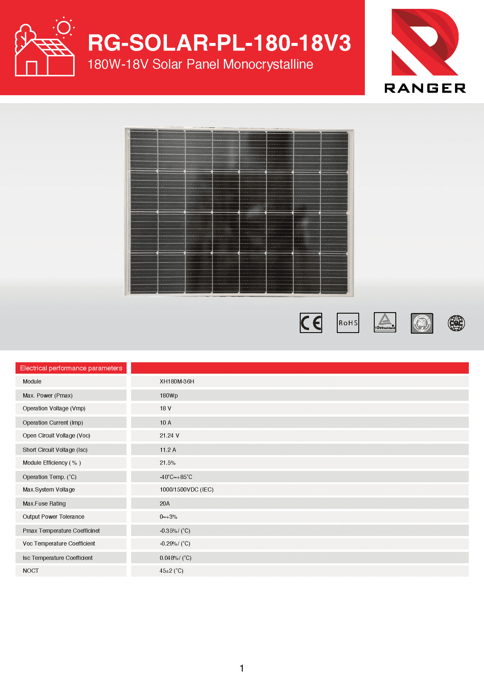SOLAR-PL-180-18V3