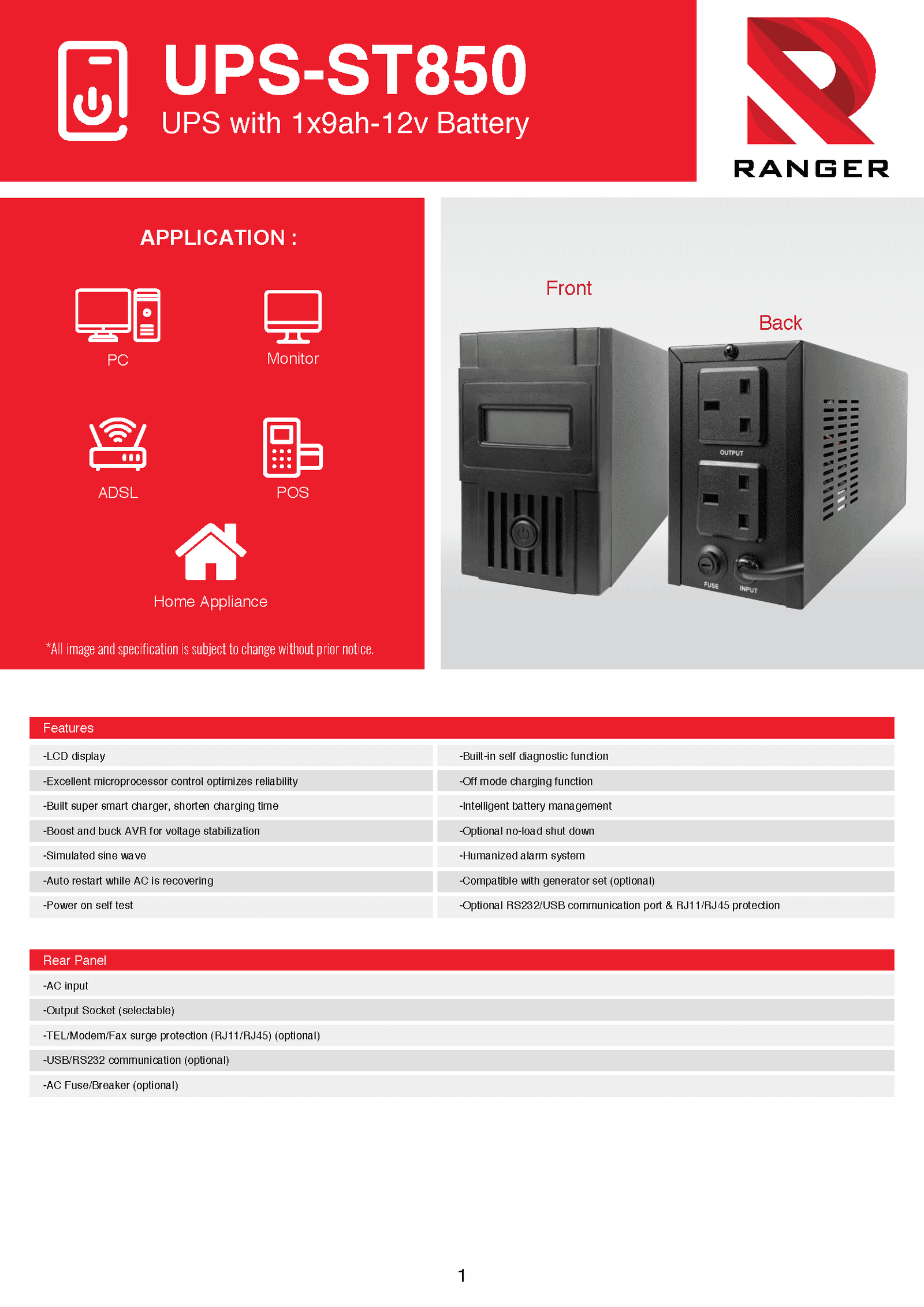 UPS-ST850
