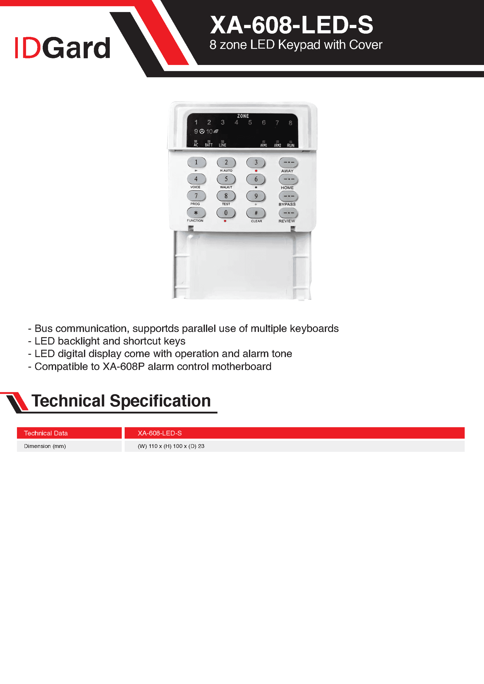 XA-608-LED-S