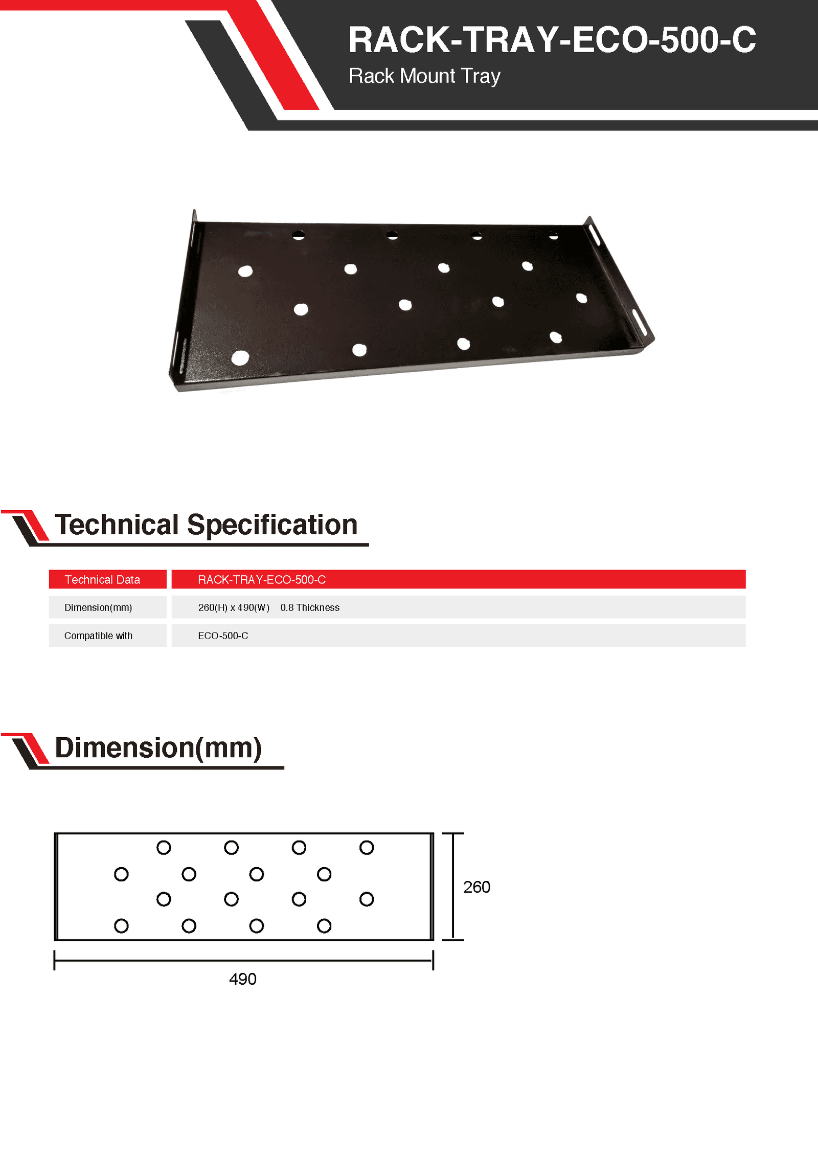 RACK-TRAY-ECO-500-C